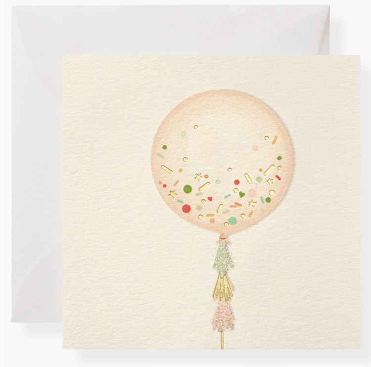 KAREN ADAMS DESIGNS Balloon Individual Gift Card