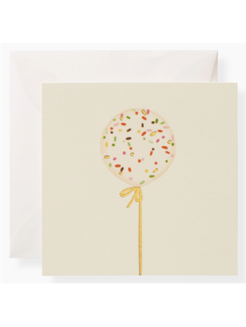 KAREN ADAMS DESIGNS Confetti Balloon Individual Gift Card