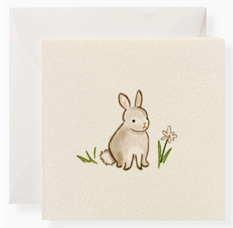 KAREN ADAMS DESIGNS Bunny Individual Gift Card
