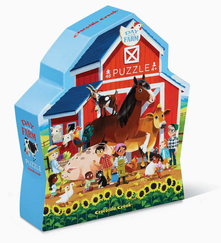 CROCODILE CREEK INC. Day At the Farm 48 Piece Puzzle