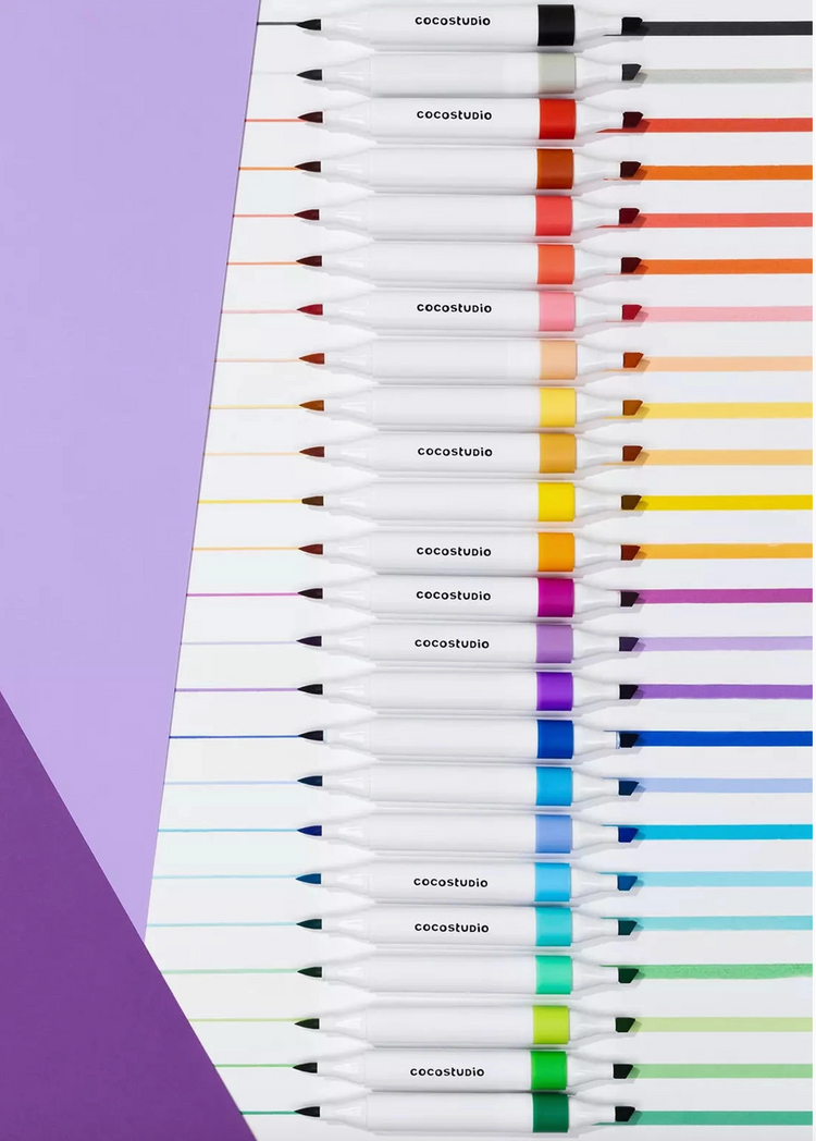 COCO VILLAGE Washable Dual Tip Markers Set of 24