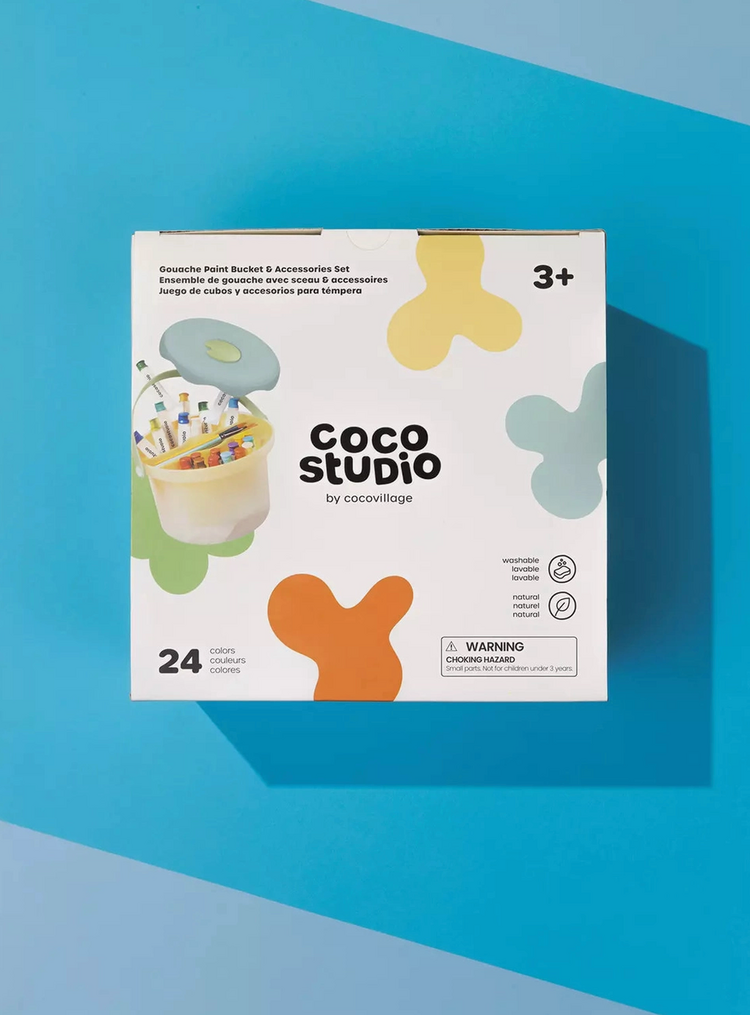 COCO VILLAGE Gouache Paint Bucket & Accessories Set