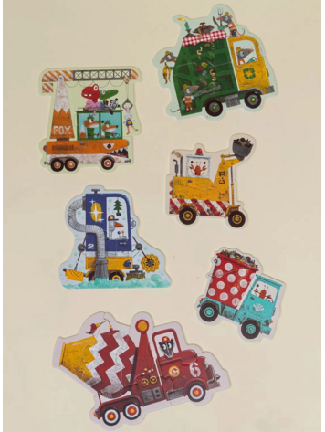 COCO VILLAGE My First Puzzles - Construction Vehicles