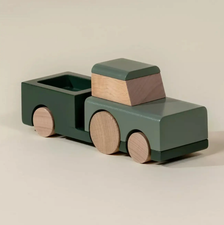 COCO VILLAGE Wooden Vehicle - Farm Tractor