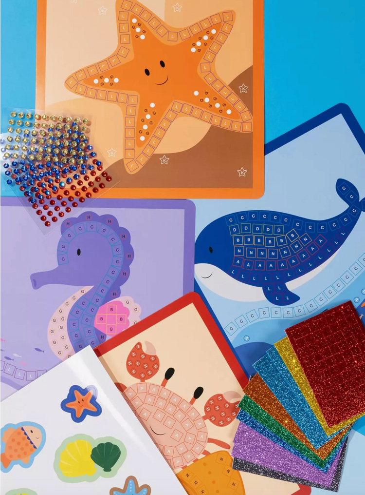 COCO VILLAGE Ocean Mosaic Stickers Art Set