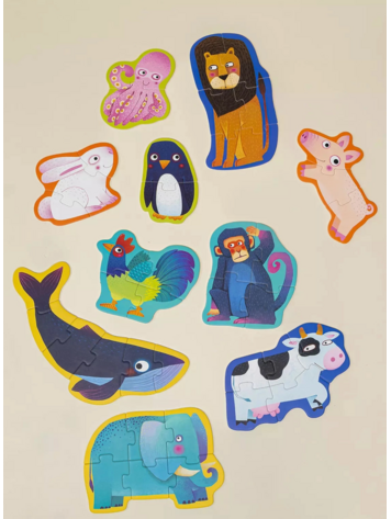 COCO VILLAGE Level Up Puzzles - The Animals