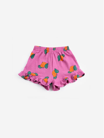 BOBO CHOSES Tangerine All Over Ruffled Shorts