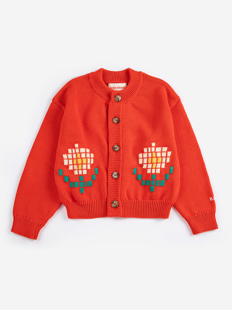 BOBO CHOSES Pixel Daisy Cardigan