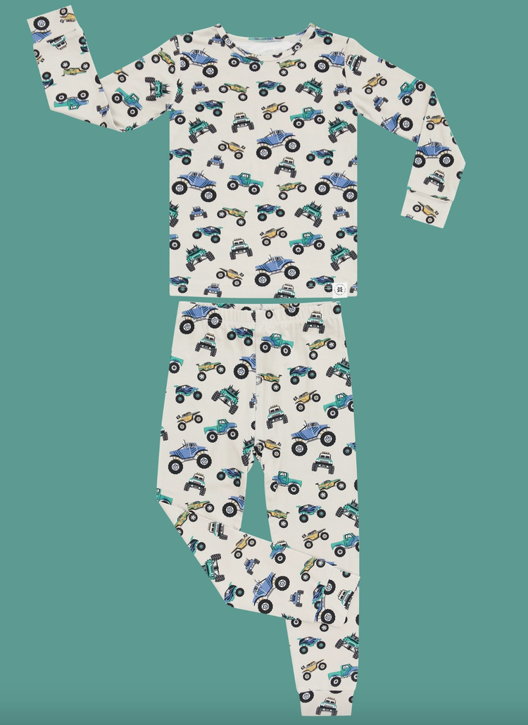SWEET BAMBOO Monster Truck Pajama Set
