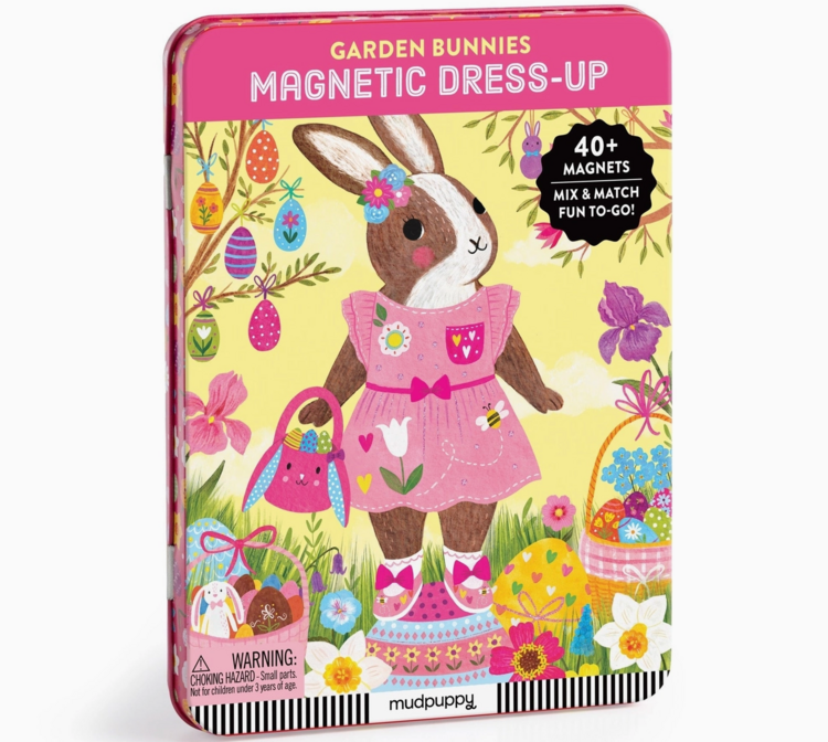 Garden Bunnies Magnetic Dress-Up