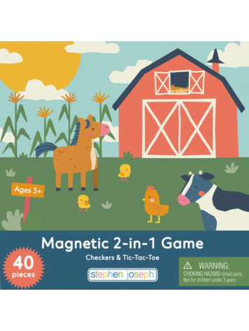 STEPHEN JOSEPH GIFTS Magnetic 2 in 1 Game - Farm