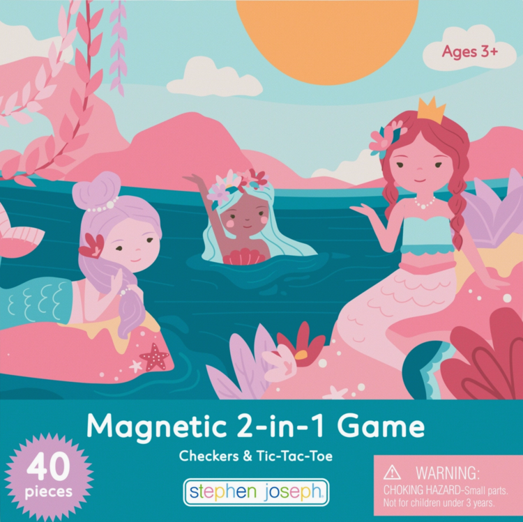 STEPHEN JOSEPH GIFTS Magnetic 2 in 1 Game - Mermaid