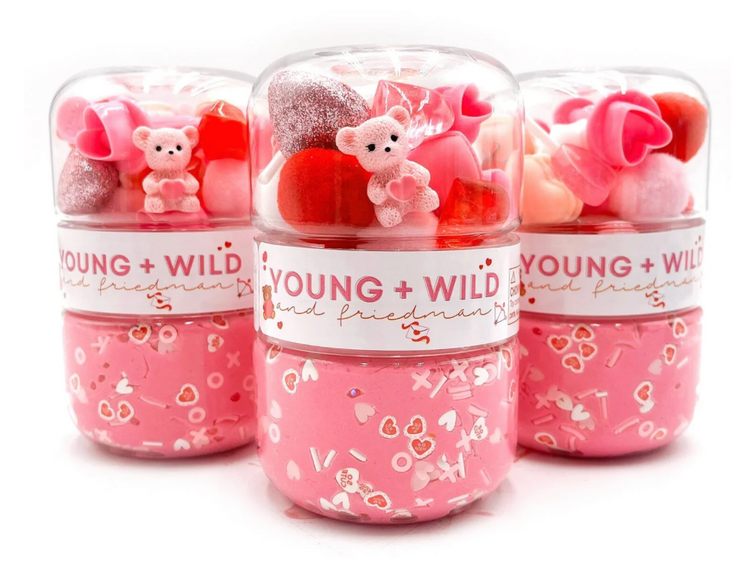 YOUNG + WILD AND FRIEDMAN Grab & Go Dough Jar - Valentine’s Day