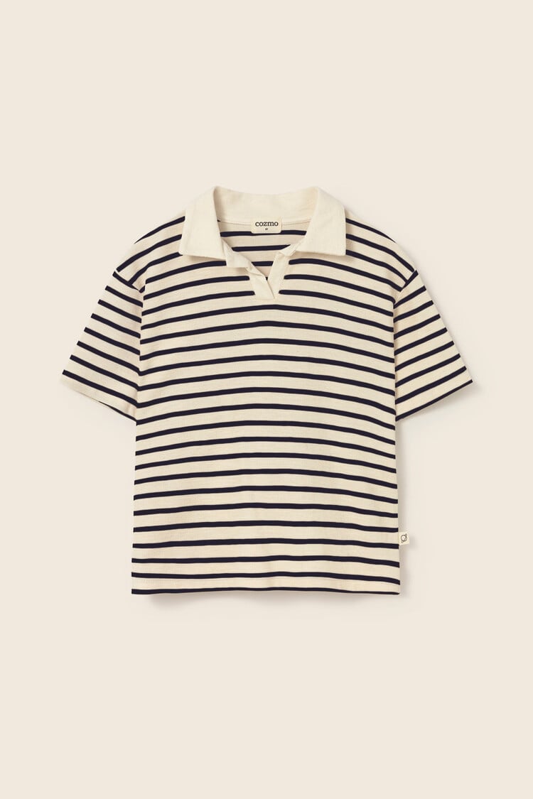 COZMO Drake Striped Polo