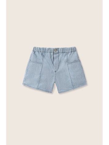 COZMO Amber Striped Denim Shorts