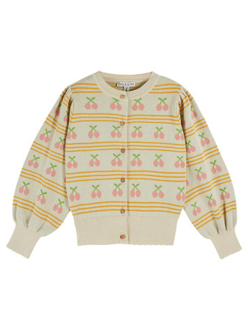 EMILE ET IDA Cherries Cardigan