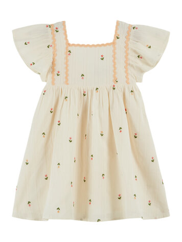 EMILE ET IDA All Over Embroidered Dress