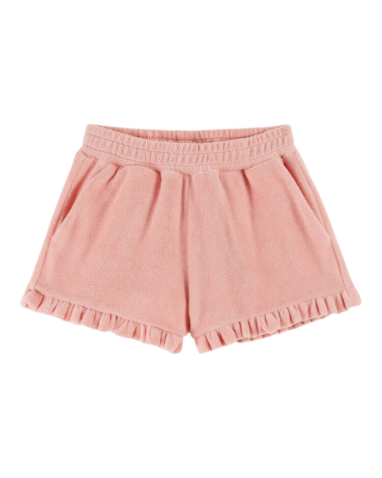 EMILE ET IDA Ruffled Terry Shorts