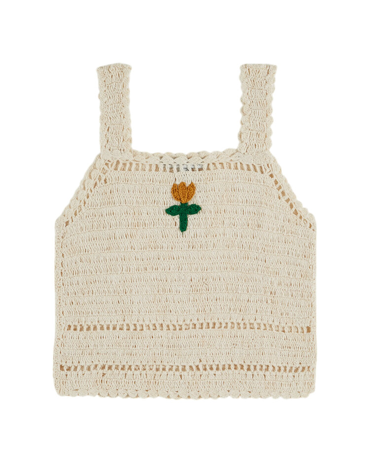 EMILE ET IDA Tulip Crochet Top