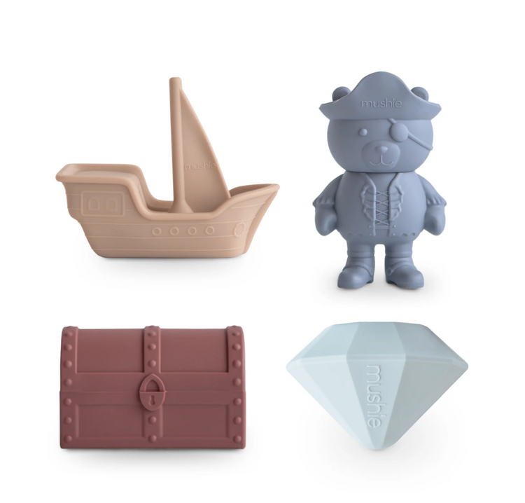 MUSHIE Pirate Mold Free Bath Play Set