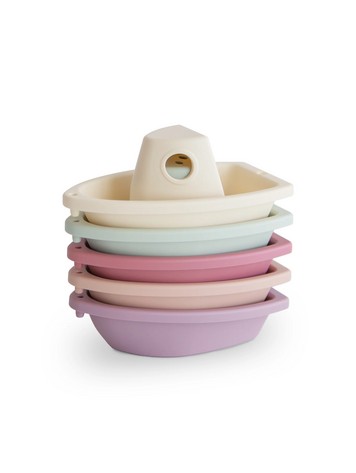 MUSHIE Bath Boats - Petal