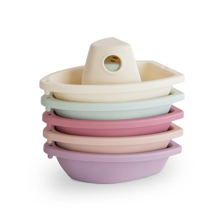 MUSHIE Bath Boats - Petal