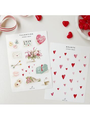 EMILY LEX STUDIO Valentine Sticker Sheets