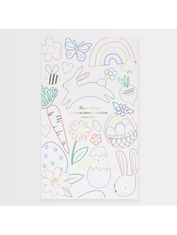 Easter Colour In Activity Tablecloth