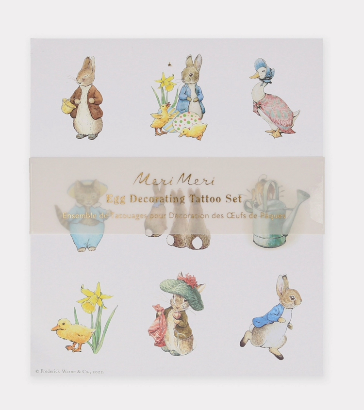 Peter Rabbit Egg Decorating Tattoos