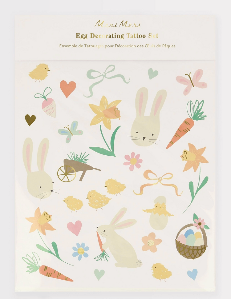 Easter Icons Egg Decorating Tattoo Set