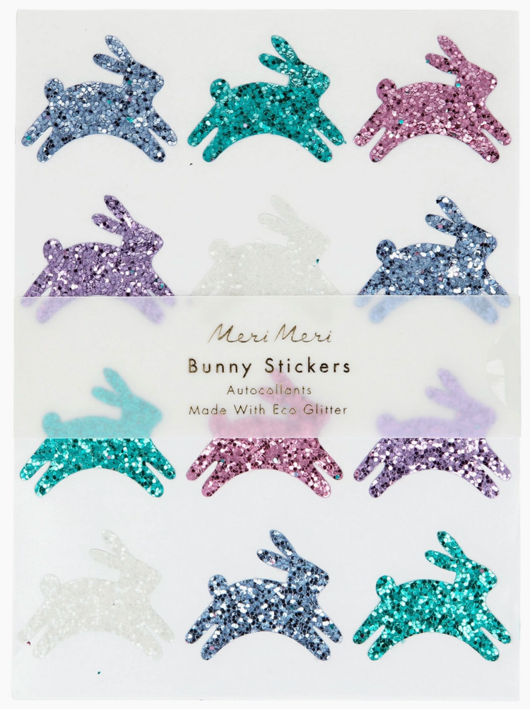 MERI MERI Glitter Bunny Stickers