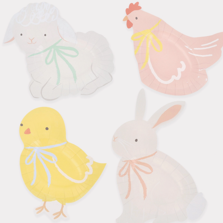 Spring Animals Plates
