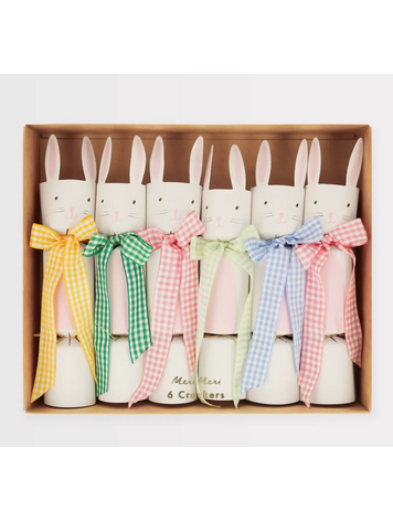 MERI MERI Gingham Bow Bunny Crackers