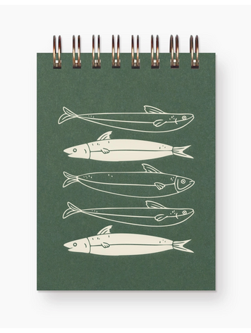 RUFF HOUSE PRINT SHOP Fishes Mini Notebook