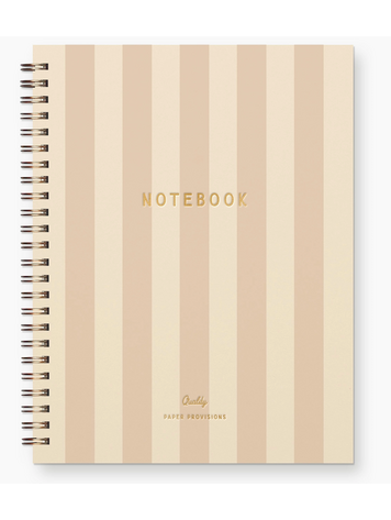 RUFF HOUSE PRINT SHOP Golden Wheat Striped Journal