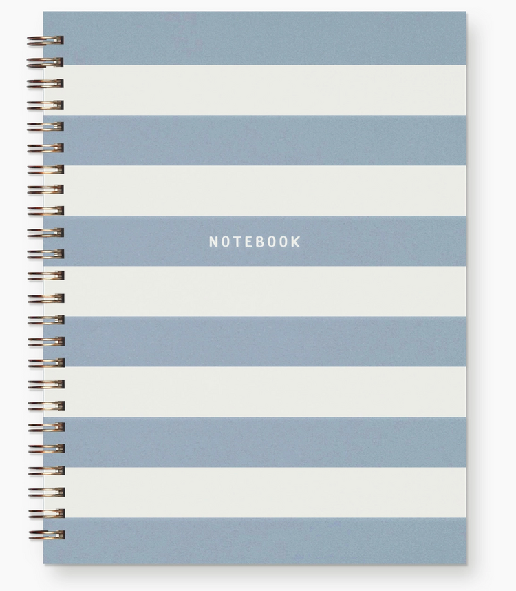 RUFF HOUSE PRINT SHOP Blue  Striped Journal