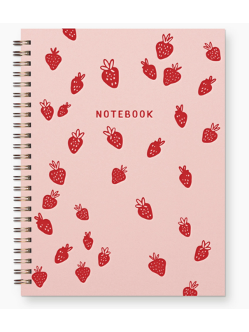 RUFF HOUSE PRINT SHOP Strawberry Pattern Journal