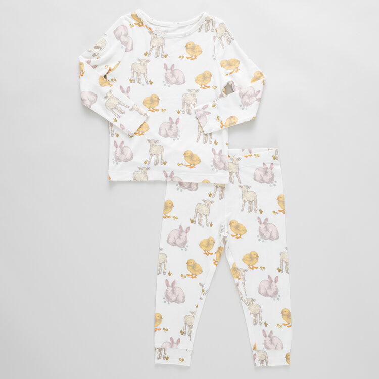 PINK CHICKEN Easter Friends PJ Set