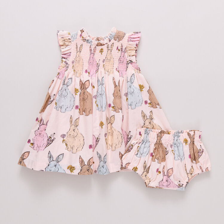 PINK CHICKEN Stevie Dress Baby Set