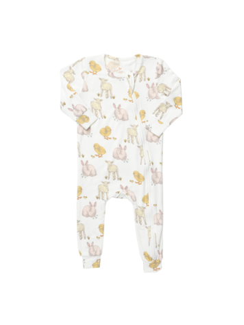 PINK CHICKEN Easter Friends Bamboo Romper