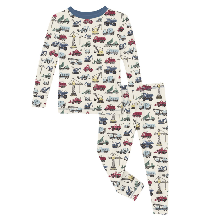 KICKEE PANTS Construction Pajama Set