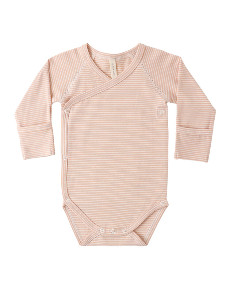 QUINCY MAE Micro Stripe Bodysuit