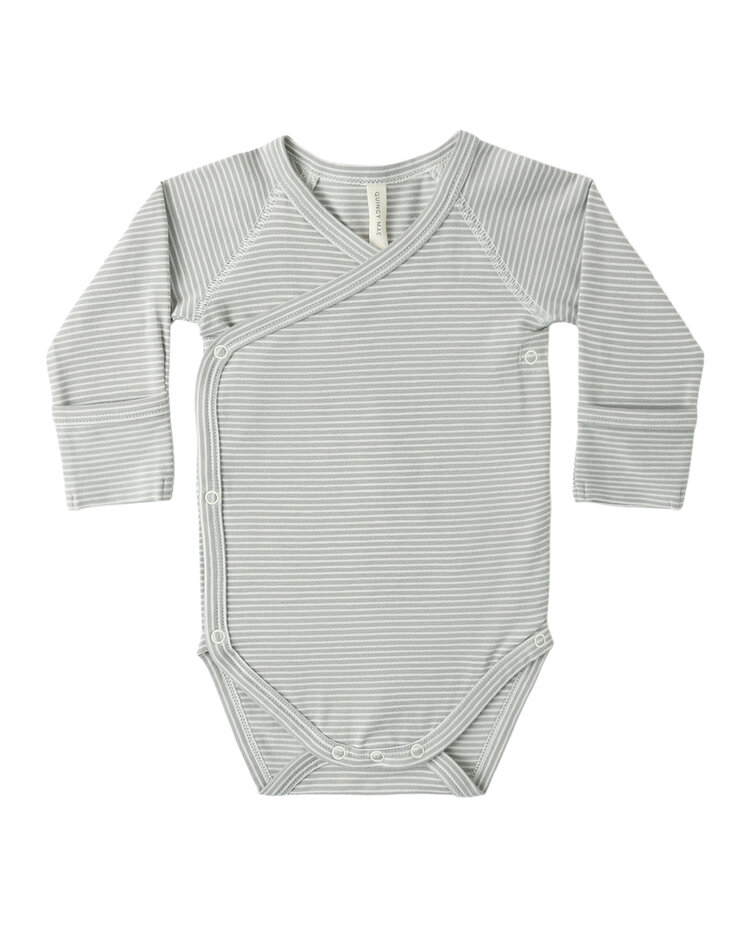QUINCY MAE Micro Stripe Bodysuit