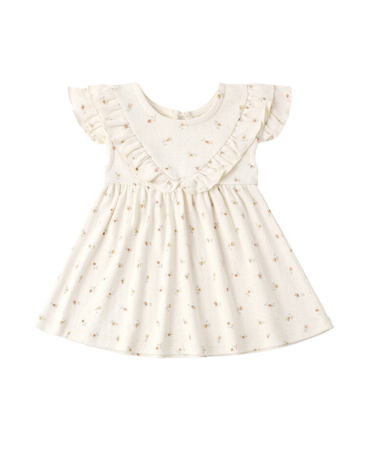 QUINCY MAE Petit Fleurs Ruffle Dress