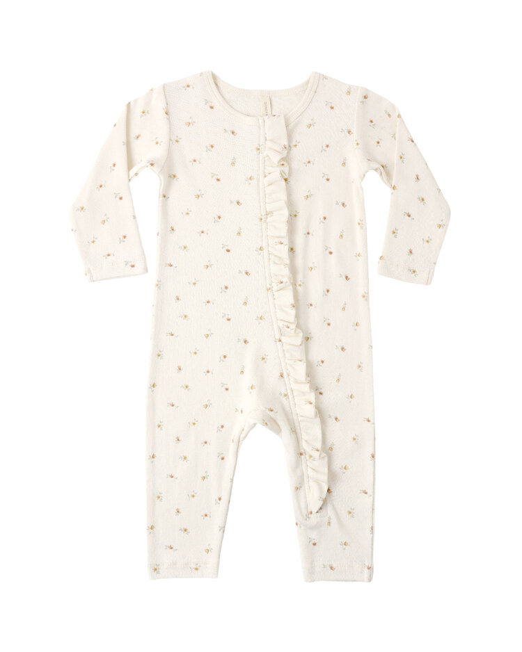 QUINCY MAE Petit Fleur Ruffle Jumpsuit
