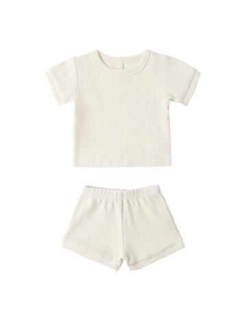 QUINCY MAE Waffle Shortie Set