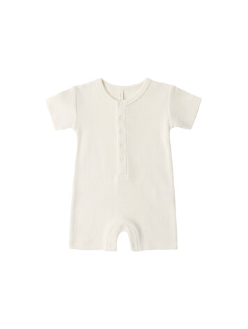 QUINCY MAE Waffle Snap Romper