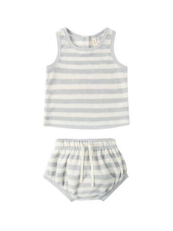 QUINCY MAE Terry Stripe Short Set