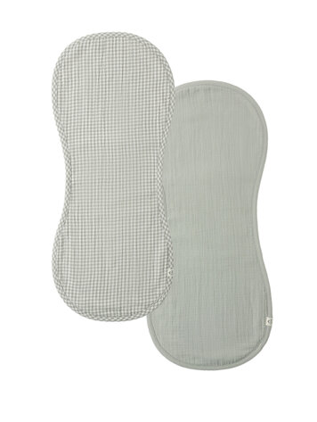 QUINCY MAE 2 Pack Gingham Burp Cloth