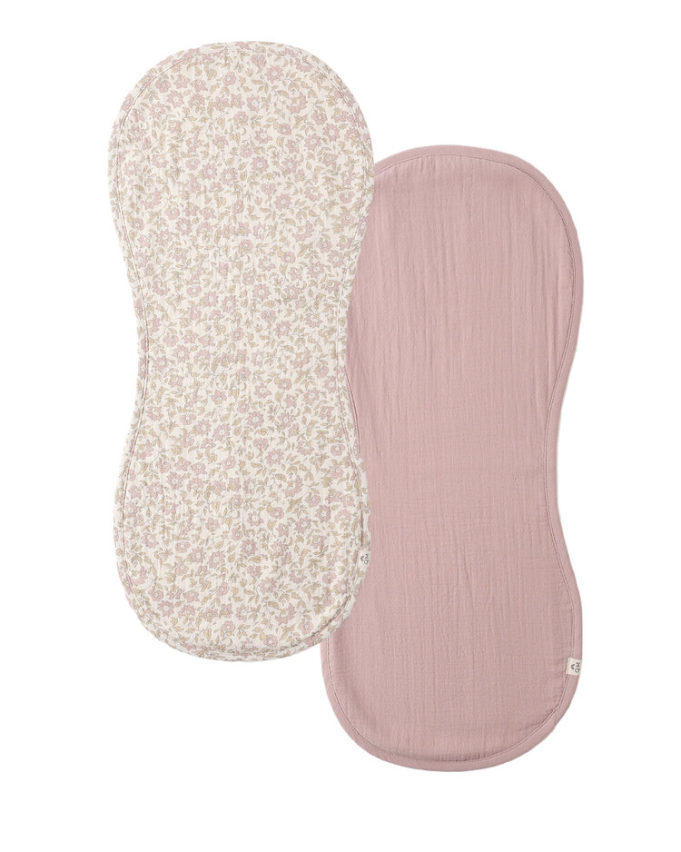 QUINCY MAE 2 Pack Dahlia Burp Cloth